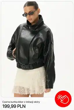 Cropp Kurtka biker Cropp czarna z imitacji skóry oferta