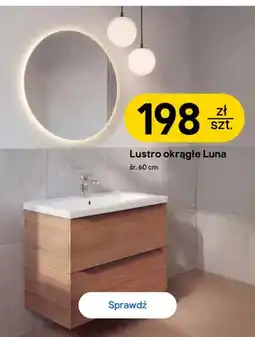 Castorama Lustro okrągłe Luna śr. 60 cm oferta