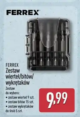 ALDI Zestaw wierteł Ferrex oferta