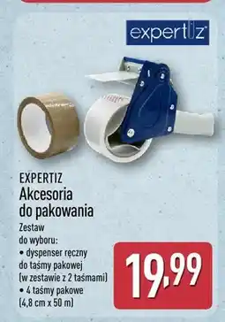 ALDI Dispenser ręczny do taśmy pakowej z 2 taśmami Expertiz oferta
