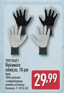 ALDI Rękawice robocze TopCraft 10-pak oferta