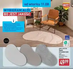 ALDI Dywan w kształcie łezki Home Creation oferta