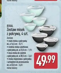 ALDI Zestaw misek z pokrywą Rival czarny oferta