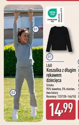 ALDI Koszulka z długim rękawem dziecięca L&D oferta