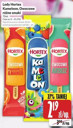 Hala Wola Lody Hortex Kameleon, Owocowe oferta