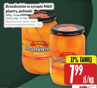Brzoskwinie w syropie M&K