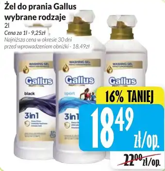 Żel do prania Gallus wybrane rodzaje