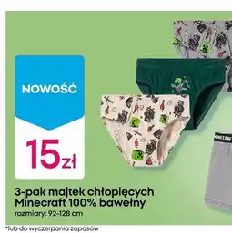 Pepco Majtki chłopięce Minecraft 3-pak oferta