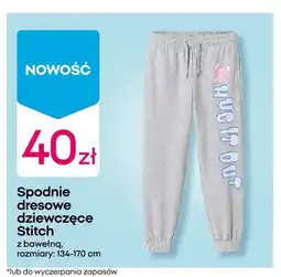 Pepco Spodnie dresowe dziewczęce Disney Stitch oferta