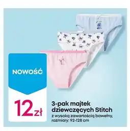 Pepco Majtki dziewczęce Disney Stitch 3-pak oferta
