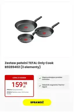 Media Expert Zestaw patelni Tefal Only Cook oferta