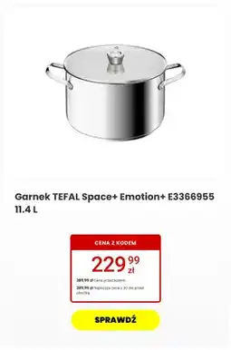 Media Expert Garnek TEFAL Space+ Emotion+ 11,4 l oferta