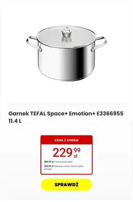 Garnek TEFAL Space+ Emotion+ 11,4 l