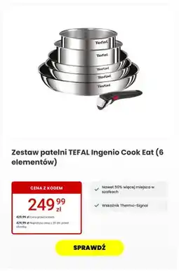 Media Expert Zestaw patelni Tefal Ingenio Cook Eat 6 elementów oferta