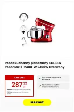 Media Expert Robot kuchenny planetarny KOLIBER Robomax Czerwony oferta