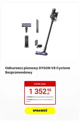 Media Expert Odkurzacz pionowy Dyson V8 Cyclone Bezprzewodowy oferta