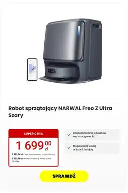 Media Expert Robot sprzątający NARWAL Freo Z Ultra Szary oferta