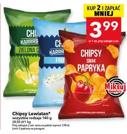 Lewiatan Chipsy o smaku zielonej cebulki Lewiatan oferta