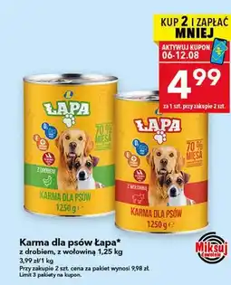 Lewiatan Karma dla psów Łapa z drobiem oferta