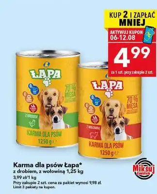 Karma dla psów Łapa z drobiem