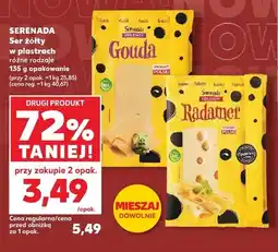 Kaufland Ser żółty w plastrach Gouda Serenada oferta