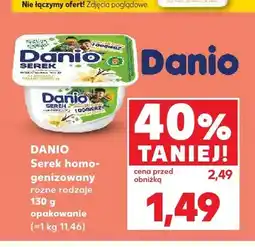 Kaufland Serek homogenizowany waniliowy Danio oferta