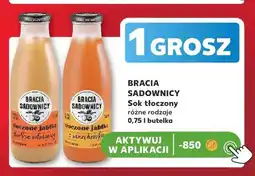 Kaufland Sok tłoczony Bracia Sadownicy Tłoczone jabłko słodkie odmiany oferta