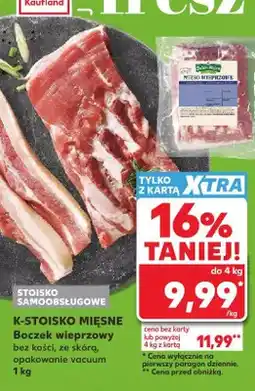 Kaufland Boczek wieprzowy bez kości ze skórą K-Stoisko Mięsne oferta