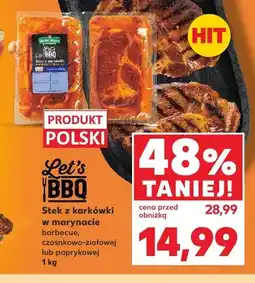 Kaufland Stek z karkówki w marynacie barbecue Let's BBQ oferta