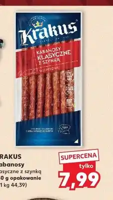 Kaufland Kabanosy klasyczne z szynką Krakus oferta