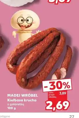 Kaufland Kiełbasa krucha z galaretką Madej Wróbel oferta
