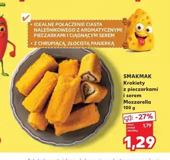Kaufland Krokiety z pieczarkami i serem Mozzarella Smakmak oferta