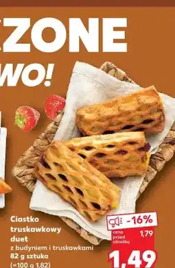 Kaufland Ciastko truskawkowy duet z budyniem i truskawkami oferta