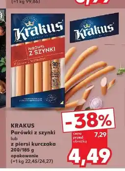Kaufland Parówki z szynki Krakus oferta