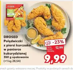 Kaufland Polędwiczki z piersi kurczaka w panierce kukurydzianej Drosed oferta