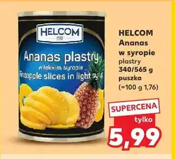 Kaufland Ananas w puszce plastry w lekkim syropie Helcom oferta