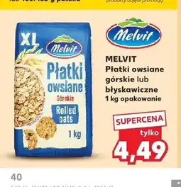 Kaufland Płatki owsiane górskie Melvit oferta