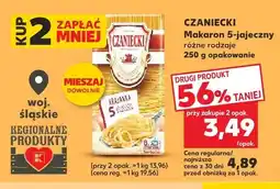 Kaufland Makaron 5-jajeczny Czaniecki różne rodzaje oferta