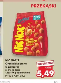 Kaufland Orzeszki ziemne w panierce Nic Nac's oferta