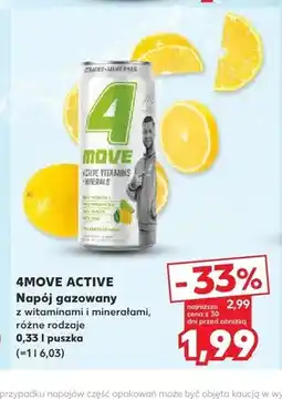 Kaufland Napój gazowany z witaminami i minerałami 4Move Active oferta