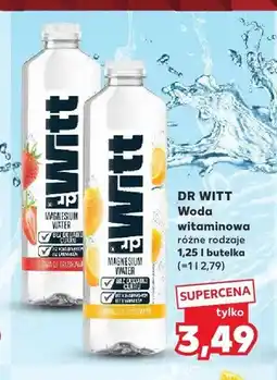Kaufland Woda witaminowa Dr Witt o smaku cytrynowym oferta