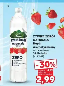 Kaufland Napój aromatyzowany Żywiec Zdrój Naturals o smaku truskawkowym oferta