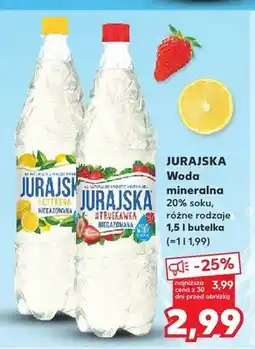 Kaufland Woda mineralna z sokiem Jurajska o smaku cytrynowym oferta