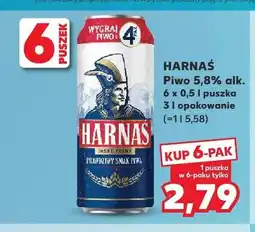 Kaufland Piwo Harnaś Jasne Pełne 6-pak oferta