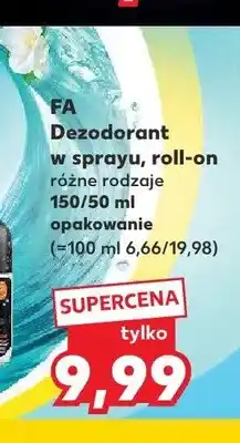 Kaufland Dezodorant w sprayu Fa oferta