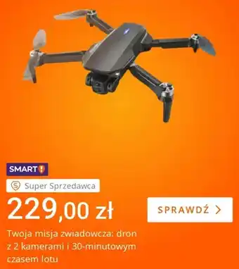 Dron z 2 kamerami i 30-minutowym czasem lotu