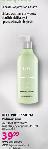Hebe HEBE PROFESSIONAL Volumission szampon do włosów zwiększający objętość oferta