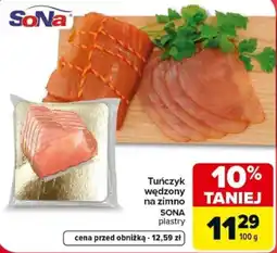 Carrefour Tuńczyk wędzony na zimno SONA plastry oferta