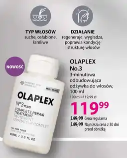 Hebe OLAPLEX No.3 plus COMPLETE REPAIR TREATMENT oferta