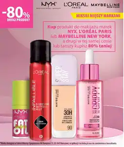 Hebe Produkty do makijażu marek: NYX, L'OREAL PARIS lub MAYBELLINE NEW YORK oferta